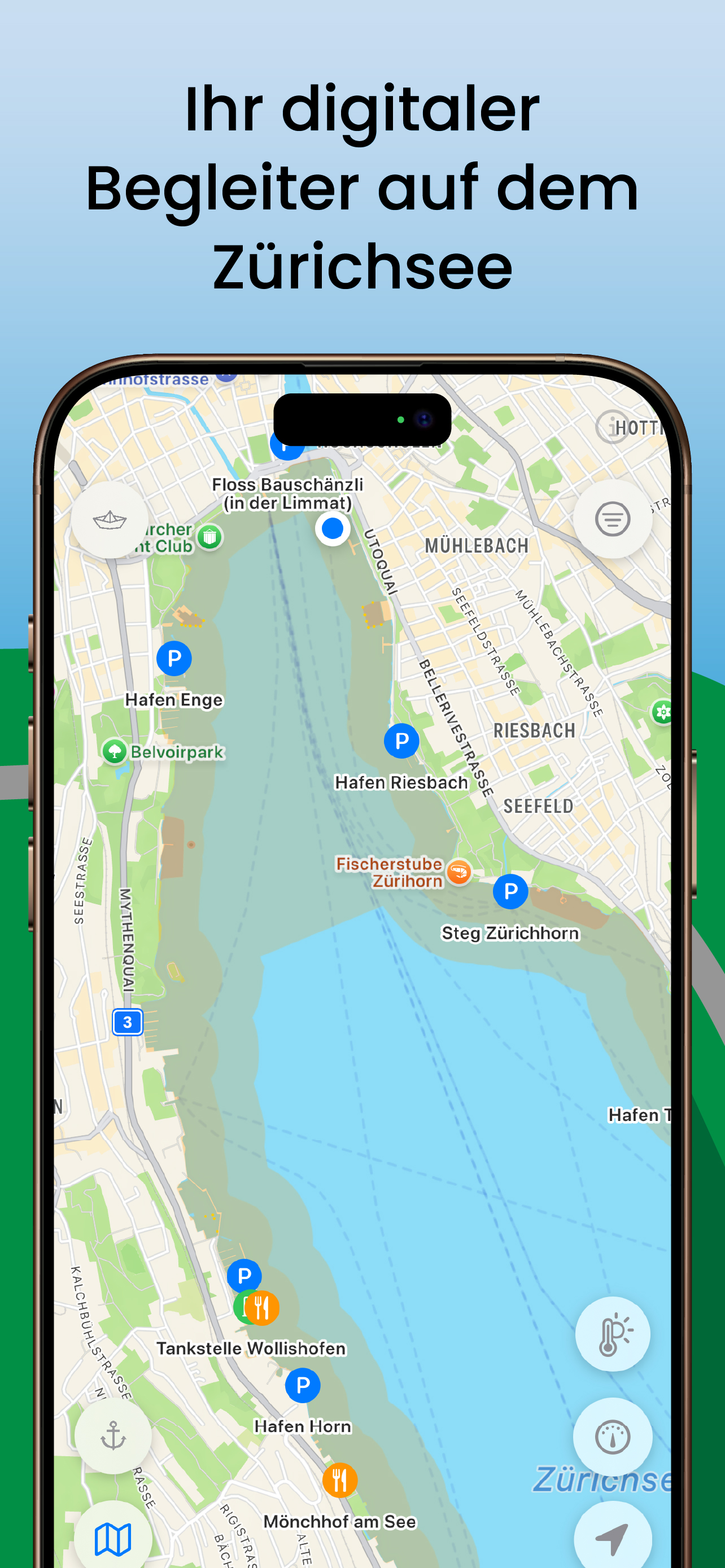 Zürisee App Screenshot 1
